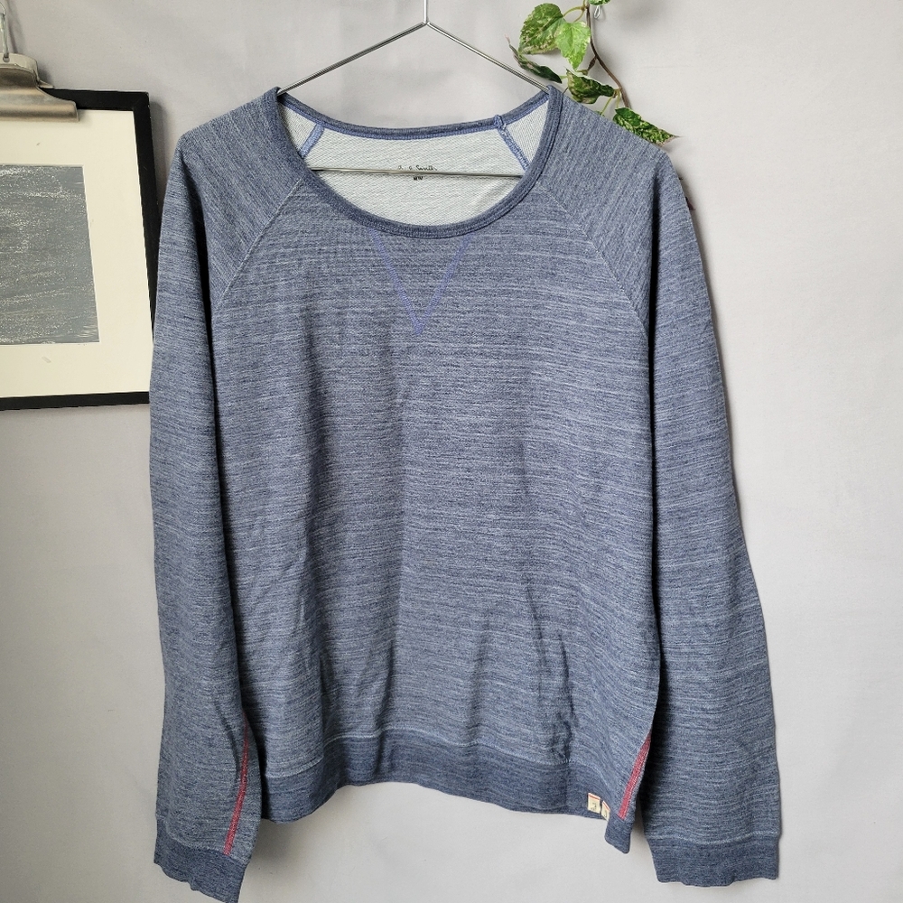 Paul Smith Crew Neck Pullover Long Sleeve Lounge Tee Sweatshirt Blue M